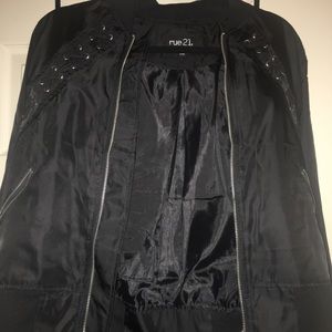 Rue 21 Women’s Black Bomber Jacket